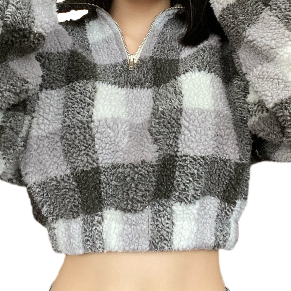 Cropped Fluffy Sweater